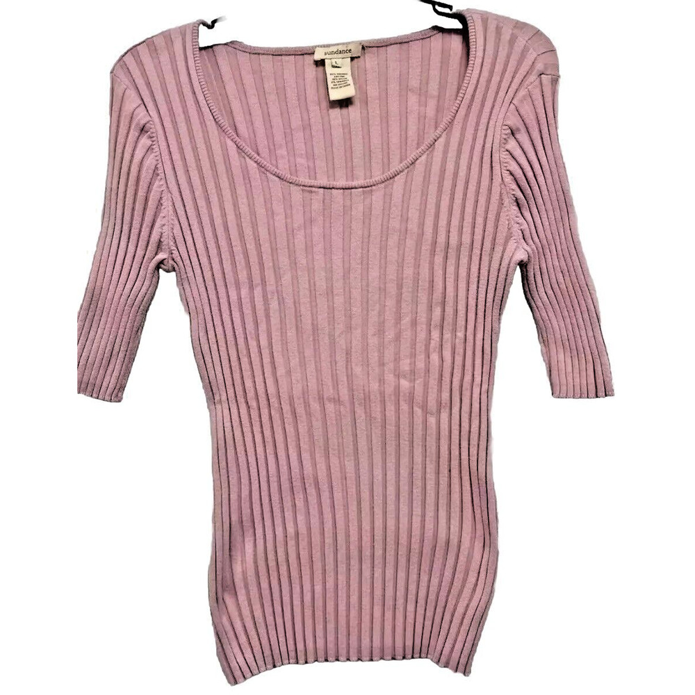 Sundance Sweater Knit Sweater ORGANIC COTTON Neck Sweater Pullover TOP L A000054